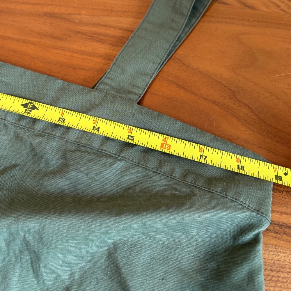 Uniqlo Linen Blend Jumpsuit Womens L Olive Green Wide Leg Minimalist Summer Boho - Picture 5 of 7